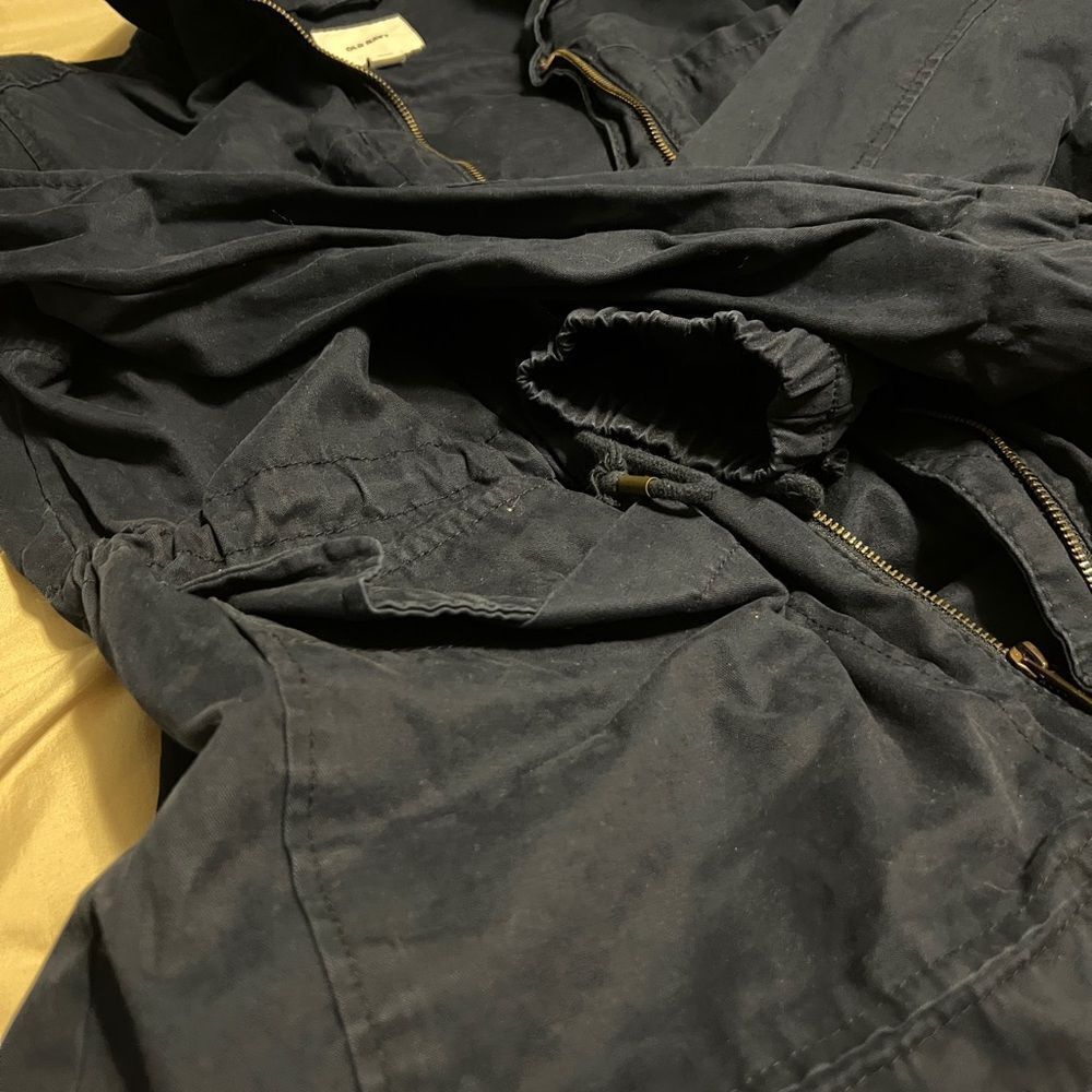 Old Navy Blue Utility Jacket with Structured Shoulders - Picture 4 of 8